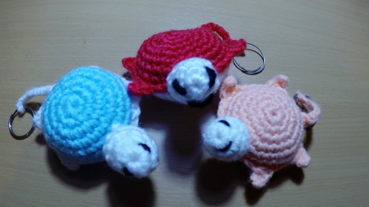 كروشية سلحفاة  ميدالية /لعب اطفال Amigurumi turtle crochet