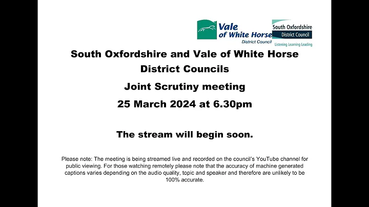 Joint Scrutiny Committee Meeting   25-03-2024