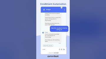 CommBox for Education - Student Enrollment Automation | AI Agent - Chat Channel