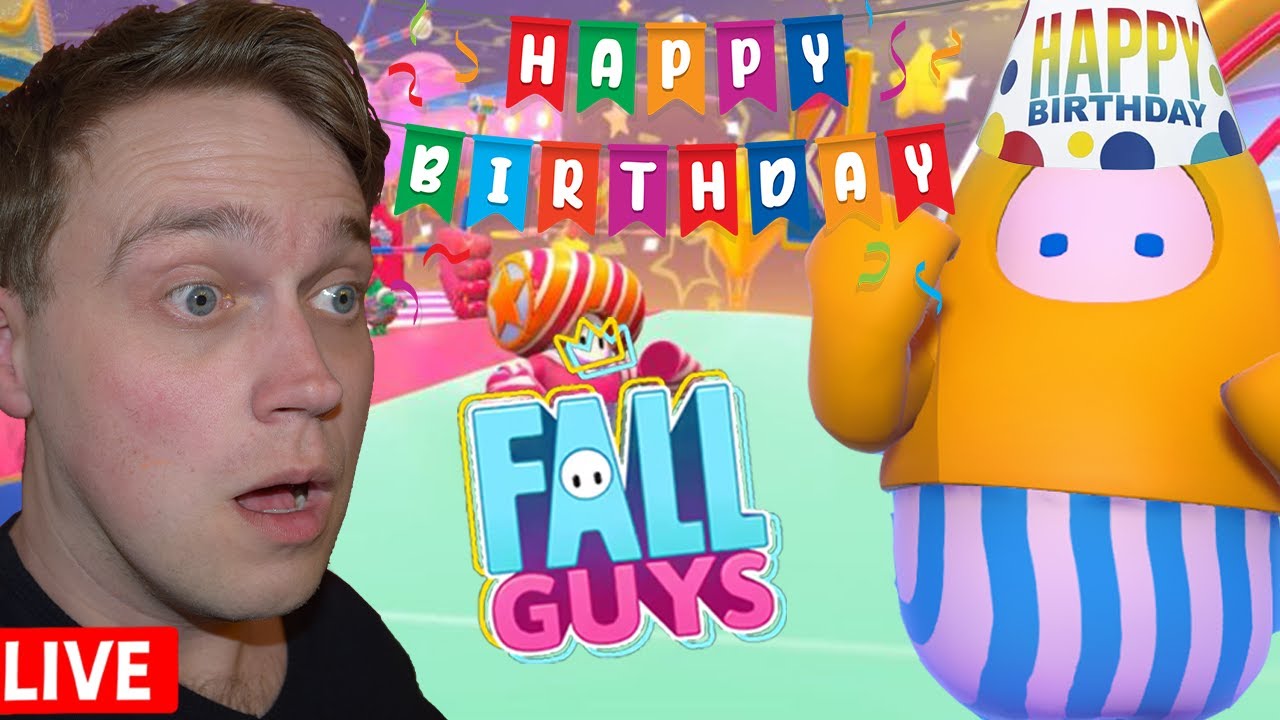 LIVE - BIRTHDAY STREAM!! FALL GUYS COMMUNITY CUSTOMS!