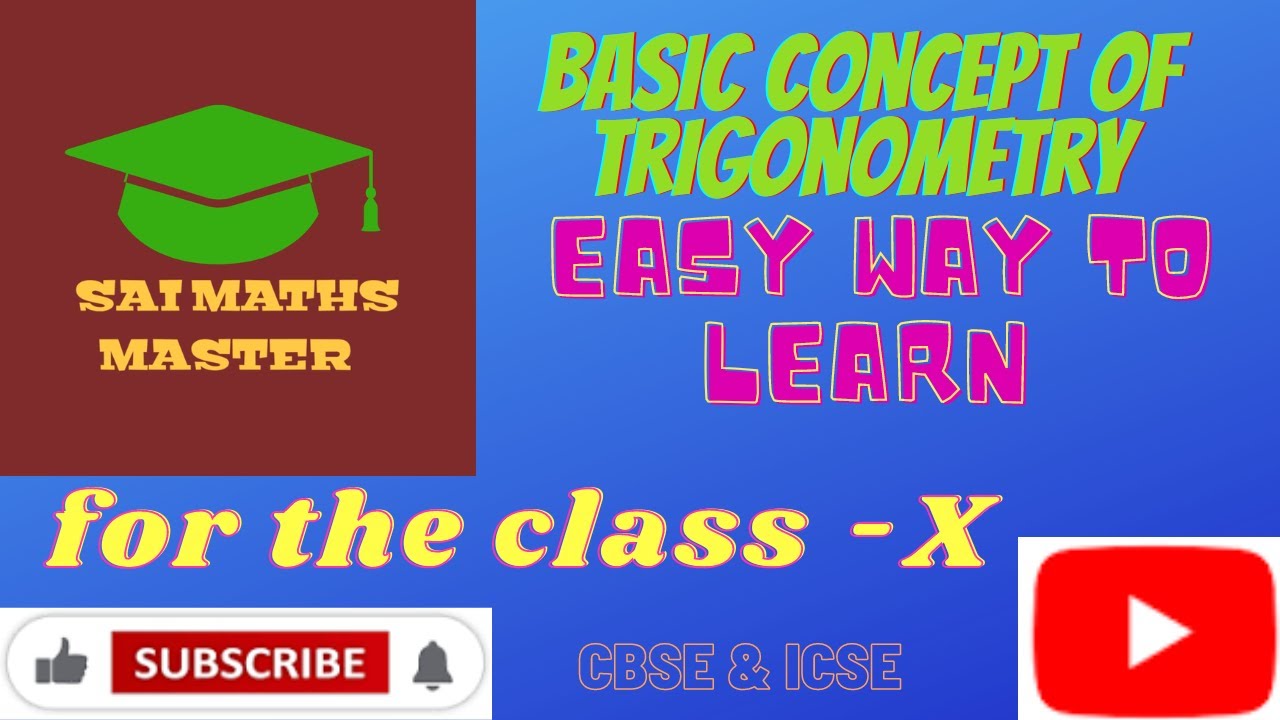 BASIC CONCEPT OF TRIGONOMETRY - YouTube