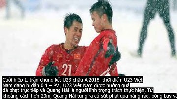 "Cầu vồng tuyết" của Quang Hải là bàn thắng biểu tượng U23 châu Á