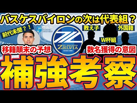 【バスケスバイロン獲得はJ1準備の合図│FC町田ゼルビア今夏補強移籍候補】カタールW杯経験者や青森山田出身者をまだ狙う？！