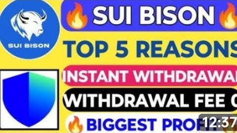 SUI BISON LIVE WITHDRAWAL ।। SUI BISON FULL PLAN ।। SUI BISON JOINING ।। SUI BISON NEW UPDATE