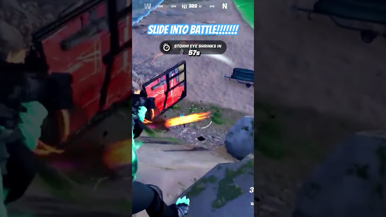 Slide into battle!!!!! Fortnite 