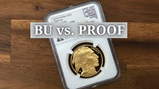 American Gold Buffalo | BU vs. Proof Comparison