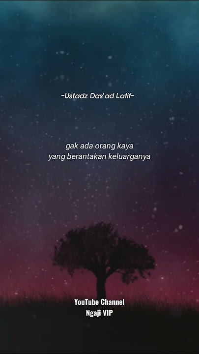 Uang Bisa Membuat Bahagia? | Ustadz Das'ad Latif