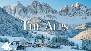 Альпс 4K Удивительный зимний фильм - Медитация расслабляющая музыка - красивая зима чудес