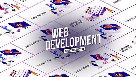 Web Development - Isometric Concept After Effects Templates