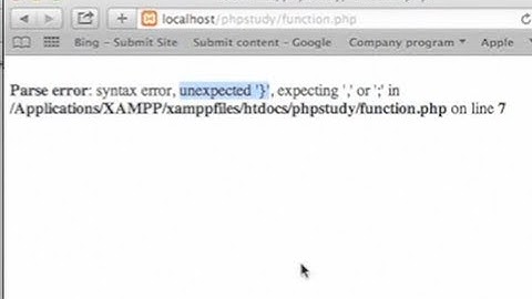 PHP for newbies(Part 2) -- Troubleshoot for PHP syntax error