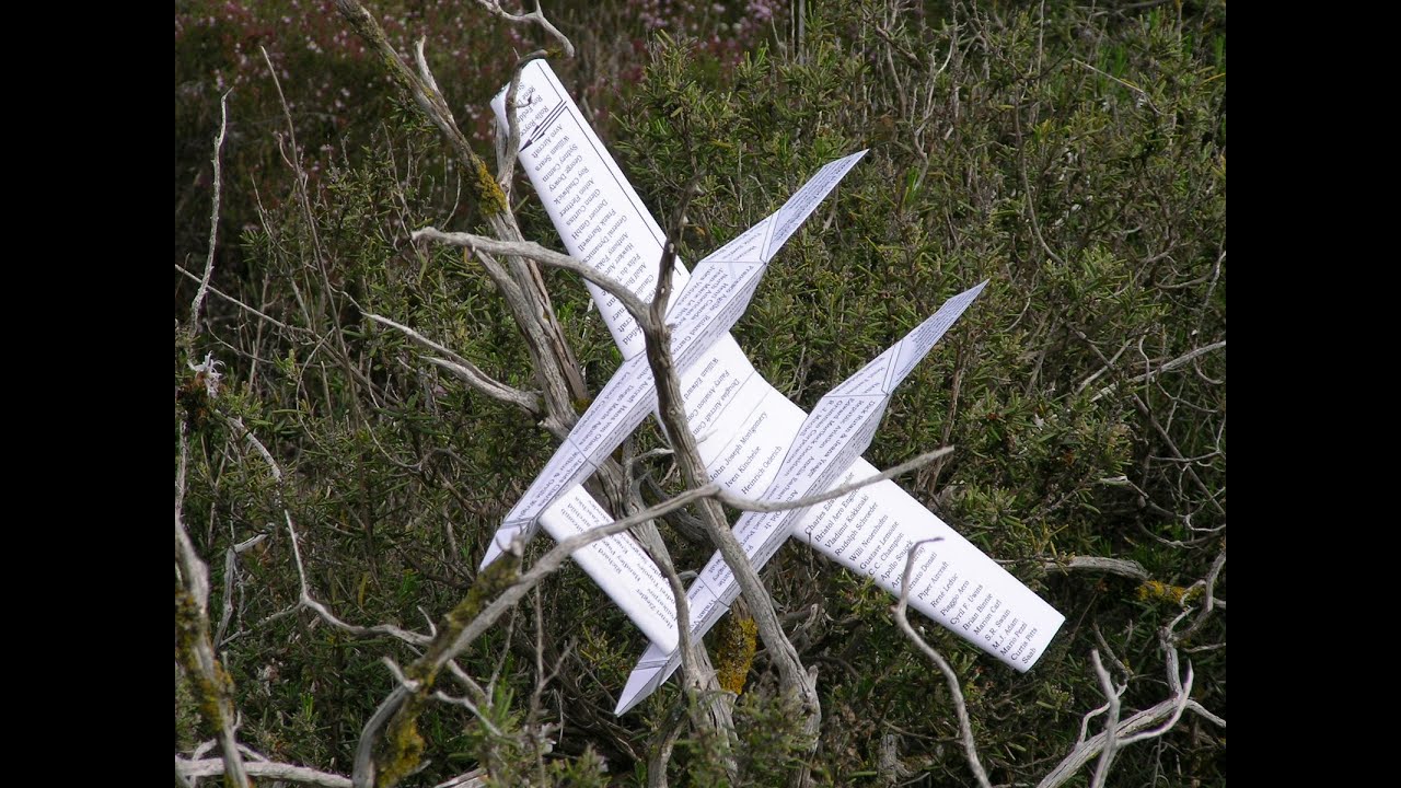 aviation memorial flyer paper airplane youtube england flyer paper air plane