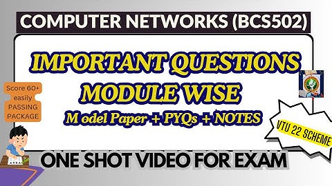 CN Important QUESTIONS-BCS502- PASSING PACKAGE +NOTES  |VTU 5th sem Computer Networks | PYQs #bcs502
