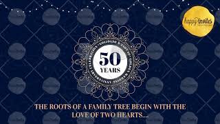 GT04A - 50th Wedding Anniversary Invitation Video