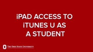 Pad Access to iTunes U as a Student
