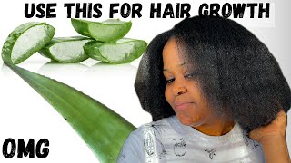 ways to use Aloe vera for massive hair growth. Home made aloe vera prepoo/ detangle