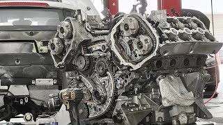 Complete Engine Overhaul on Audi Q7 3.0T | Oil Burning Fix, Timing Chain & Full Repair Process