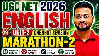 UGC NET English Unit 2 Poetry Marathon 2026 | Complete Revision + PYQs | JRF Target