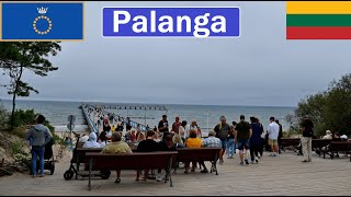 Lithuania , Palanga walking on along the main pedestrian avenue towards the Baltic Sea [4K]