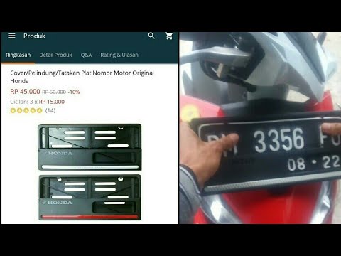 Unboxing Cover Plat Nomor Motor Honda Di Kota Saya Carinya Susah Akhirnya Dapat Di Toko Online Youtube