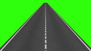 Highway Road Green Screen Animation