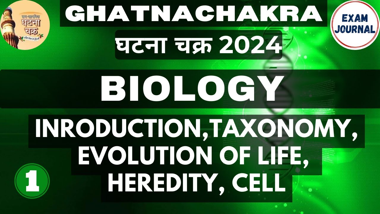 Biology Ghatnachakra 2024 MCQs Complete General Science Series Part 1 # ...