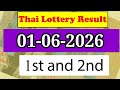 Thailand Lottery Result Today 1 June 2026 Thai Lottery Result Today 2026 Thailand Lottery Result 