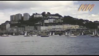 Torquay and River Dart boat trip early 1970s old cine film 033