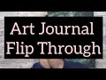 Art journals flip through