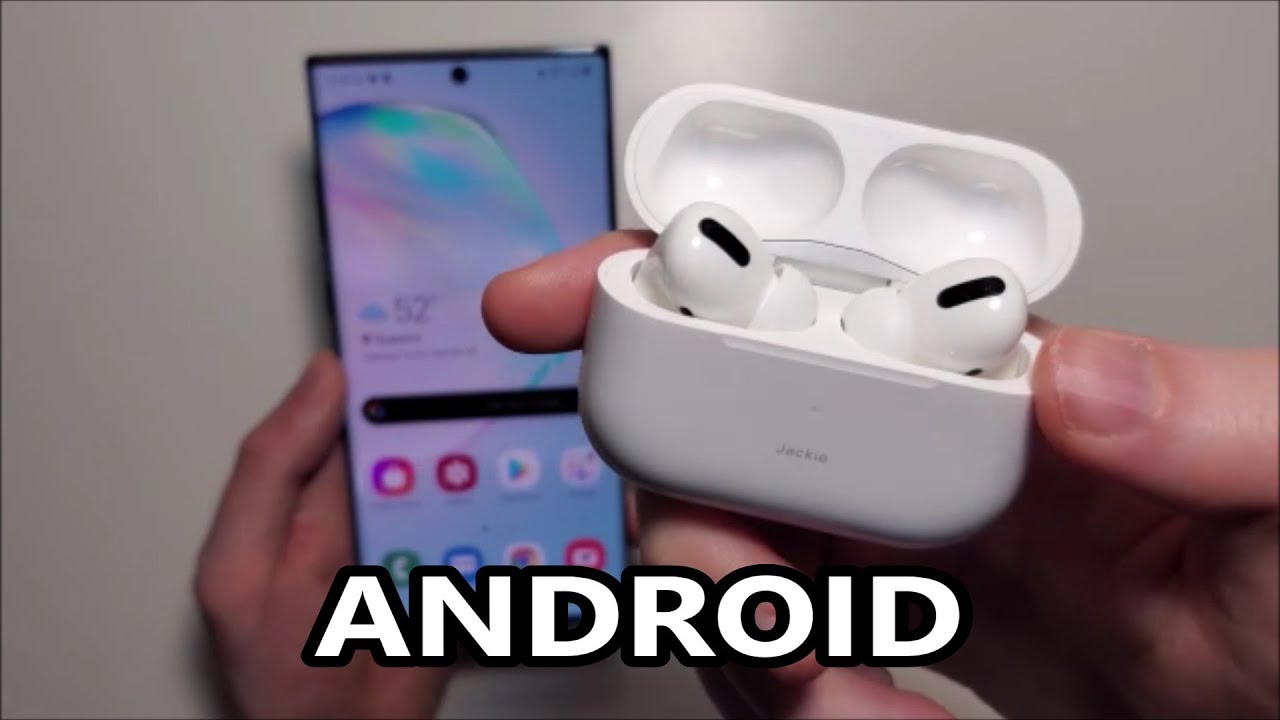 Hysterisk morsom tromme underjordisk How to Connect AirPods Pro to Android - YouTube