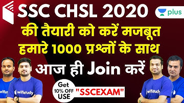 SSC CHSL 2020 | 1000 Questions Batch | Use Promo Code "SSCEXAM" Get 10% OFF