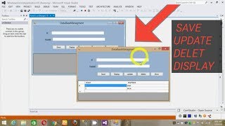 C# Save Update Delete Display and Search database in .net