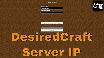 Minecraft DesiredCraft Server IP Address