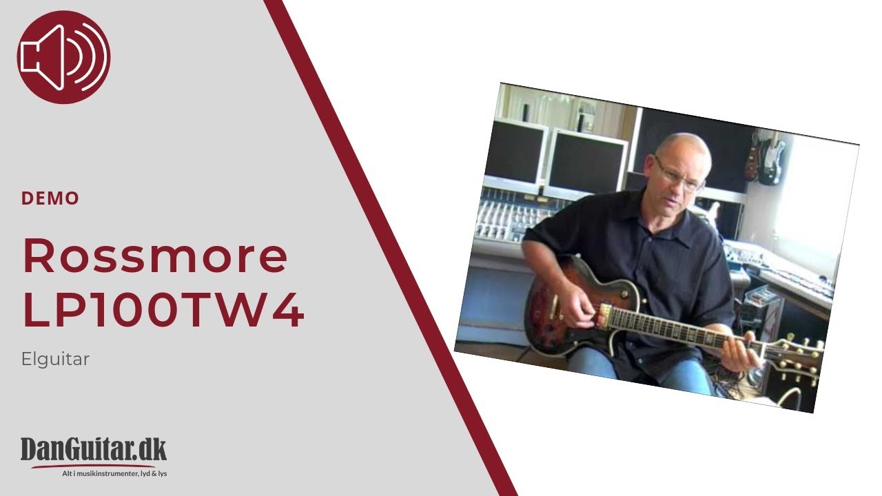 Rossmore LP100TW4 Les Paul El-Guitar fra DanGuitar.dk