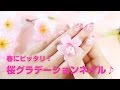 春にぴったり！桜グラデーションネイル