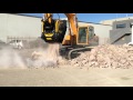 Crushing granite in namibia with the bf903 crusher bucket