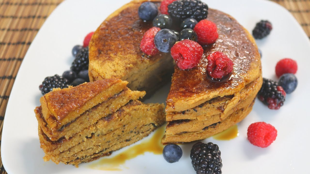 HOT CAKES/PANCAKES! de CAMOTE esponjosos, VEGANOS. Desayuno saludable. YouTube
