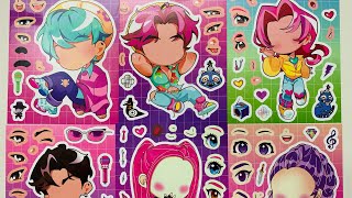✨[ASMR]Super Cute K-pop Dress-up Stickers✨