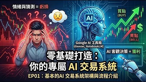 不用寫程式！用 Google AI (Gemini + NotebookLM) 打造你的 24小時自動賺錢機器｜AI 交易員 EP1