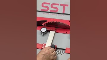 Having fun with Stupid Simple Tools saw calibration system. #tablesaw #accuracy #woodworkingtools