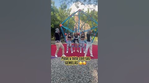 Pose y foto CON LAS GEMELAS #profejesusandres
