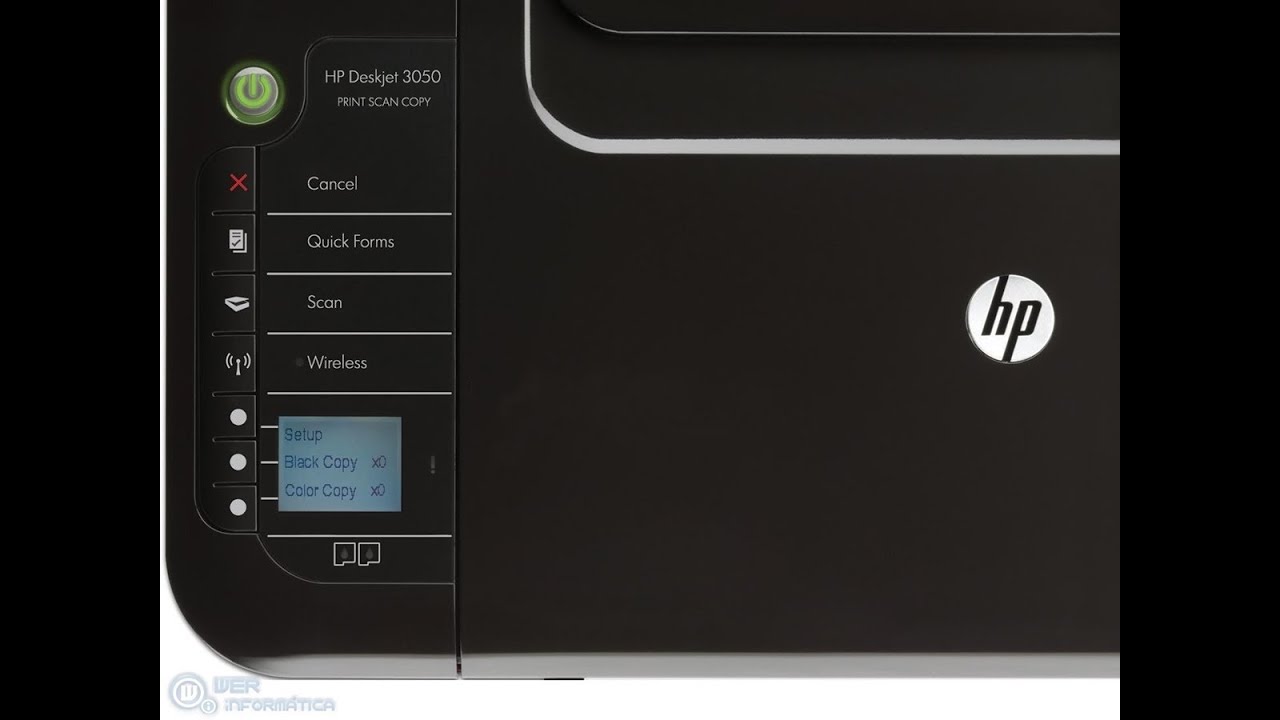 Reset Hp deskjet 3050 to default factory setting - YouTube