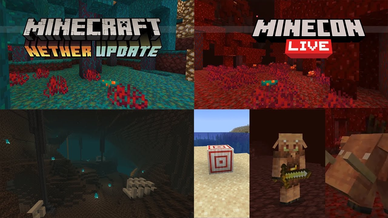 Nether Update: biomas en el Nether y nuevos mobs – Minecon Live 2019 -  YouTube