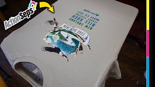 ActionSeps™ | Screen Printing 8 Color Sim Process on White and Color Shirts - Anatol Titan Automatic