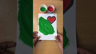 Green Call ☎️ + Red Heart ❤️ | Satisfying Sand Art | No Music 🎧✨ #shorts
