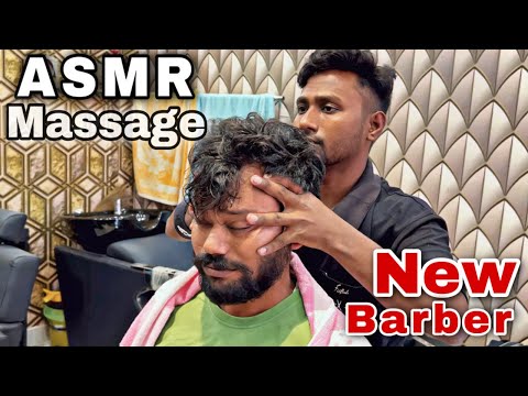 Asmr Head Massage by New Barber - Best Massage by Indian barber