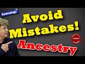 Avoiding Mistakes on Ancestry