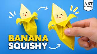 DIY Cute Squishy | Banana Origami | Kids Craft | How to make Squishy