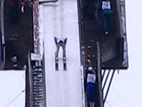 Abby Hughes (81 meters) at Silver Mine Ski Jumping...