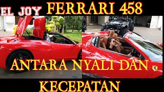 Test drive mobil sport||ferrari 458 spider super car yang superkeren