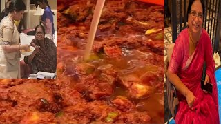 Megastar chiranjeevi garu wife surekha garu mango pickle preparation#pickle